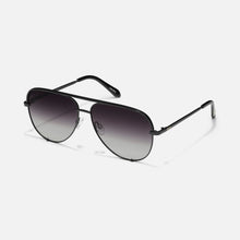 Load image into Gallery viewer, Quay High Key Extra Large Sunglasses | Black/Fade Polarized