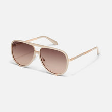 Load image into Gallery viewer, Quay High Profile Sunglasses | Bone/Brown Fawn