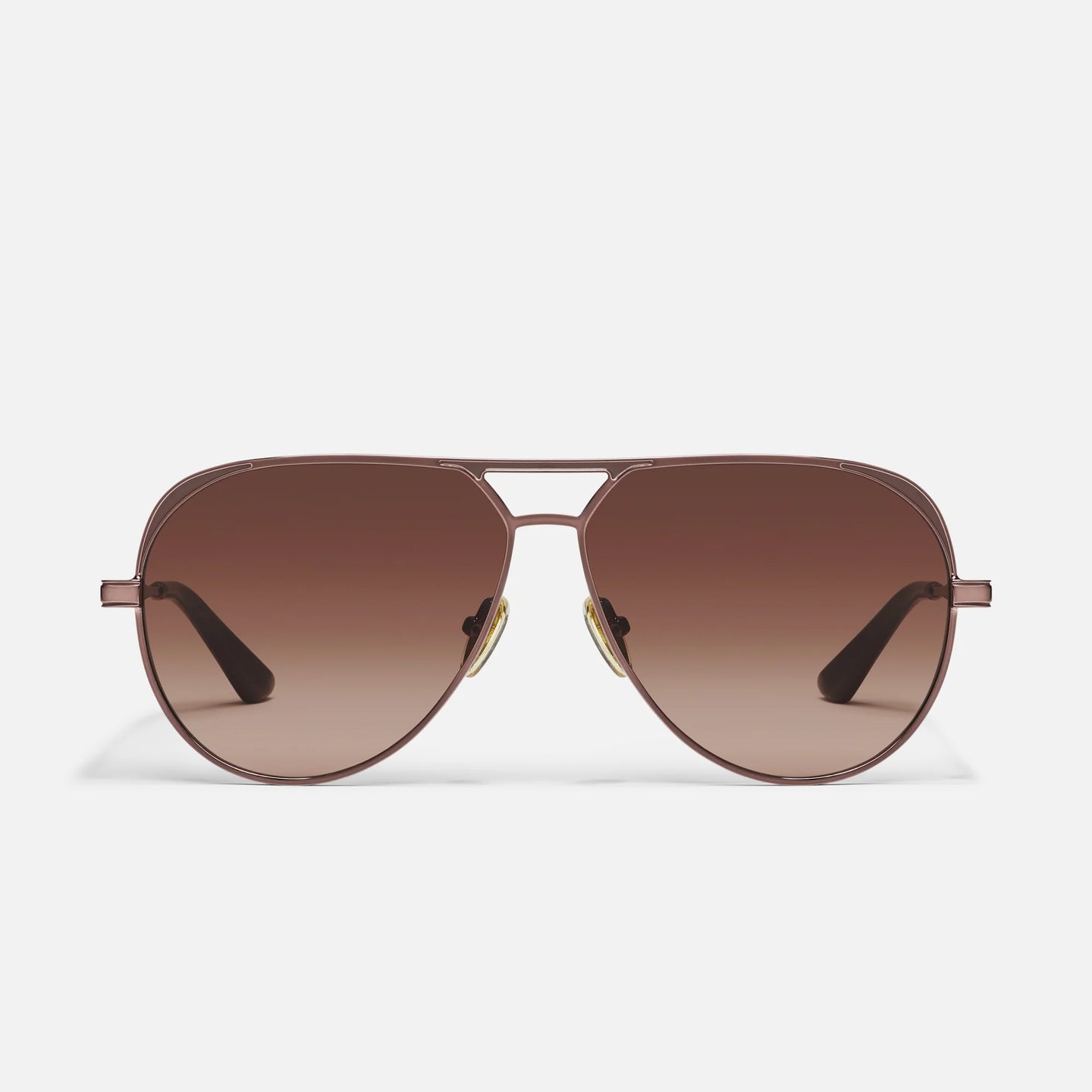 Quay Open Tab Sunglasses | Chocolate Brown/Fawn