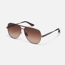 Load image into Gallery viewer, Quay Open Tab Sunglasses | Chocolate Brown/Fawn