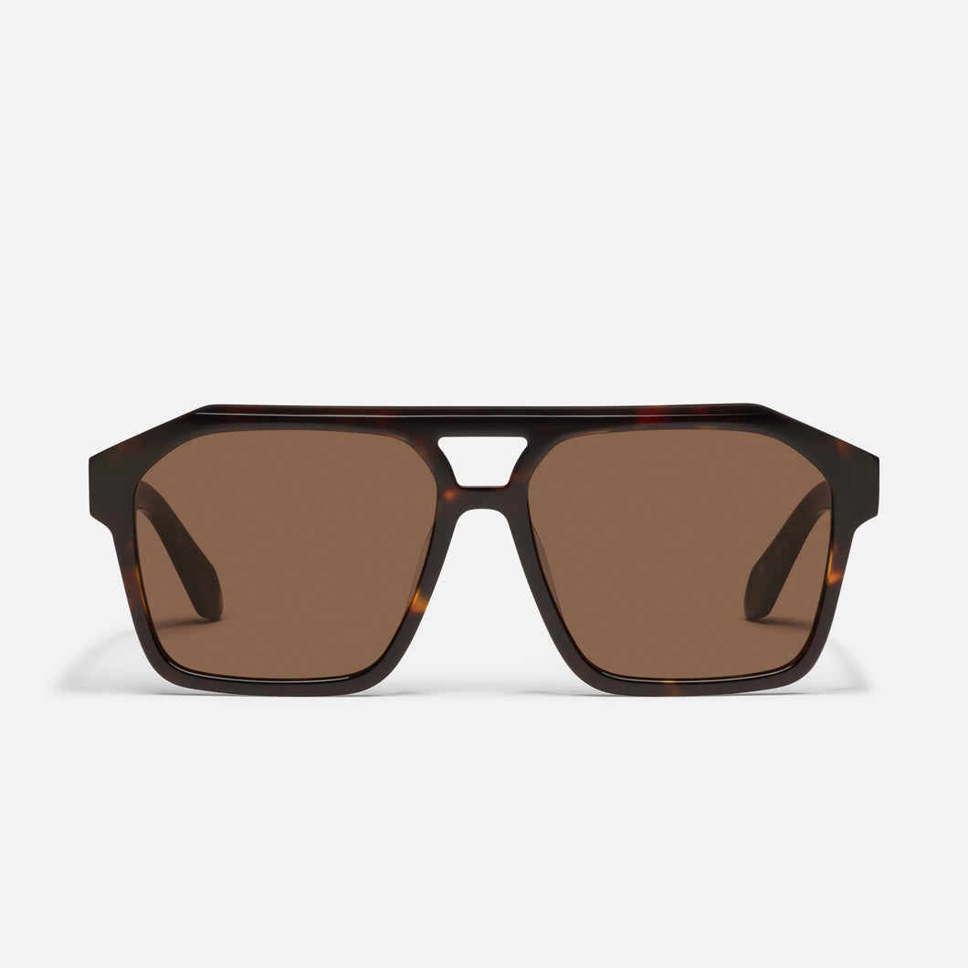 Quay Soundcheck Sunglasses | Dark Tort/Brown
