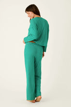 Load image into Gallery viewer, PJ Salvage Icon Stripes PJ Set | Green