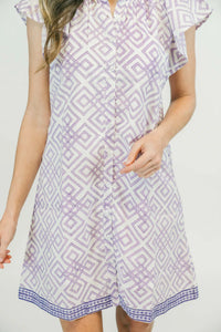 Victoria Dunn Lucia Dress | Orchid Grid
