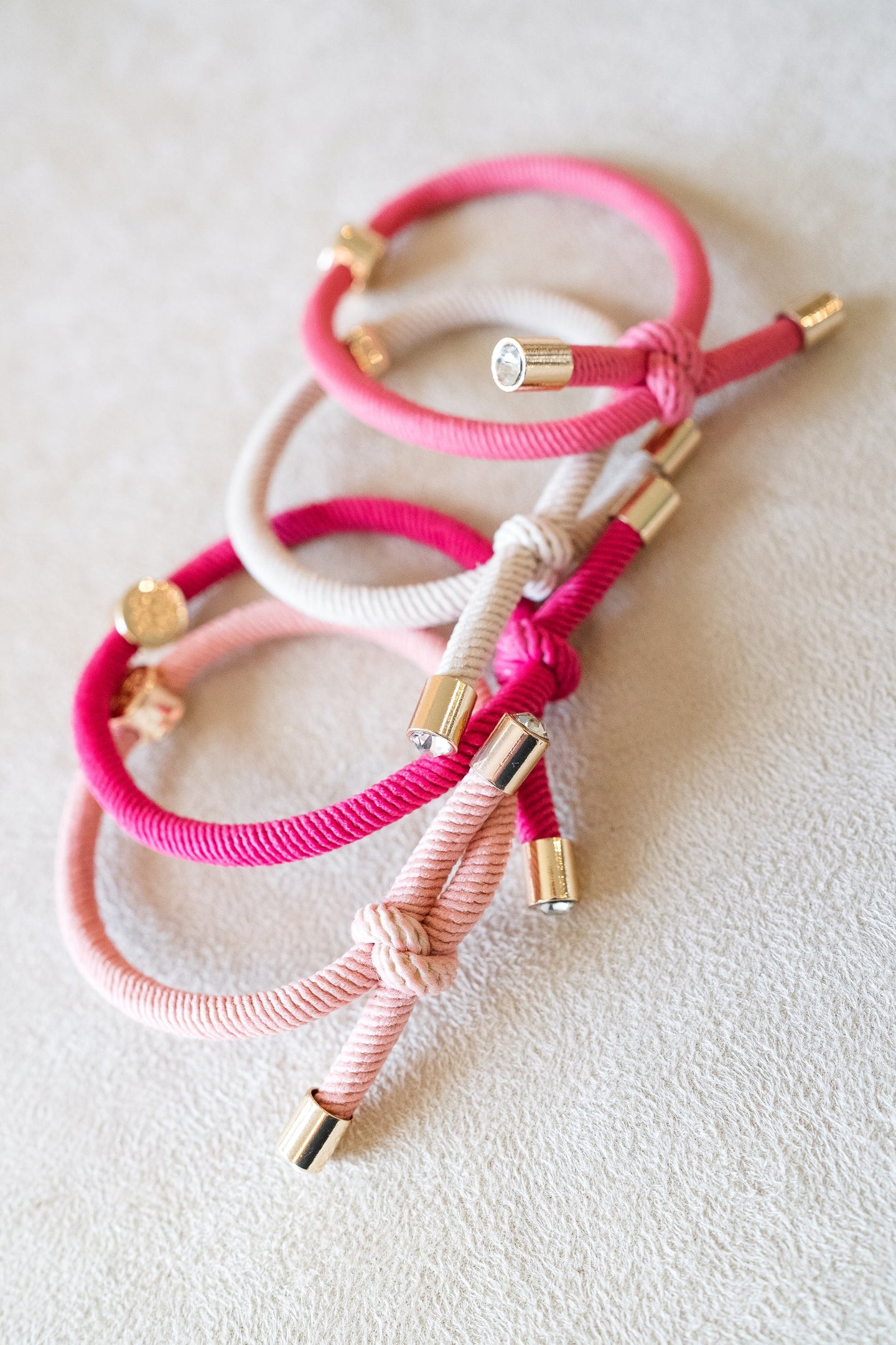 Smith & Co Hair Tie Set | Pink
