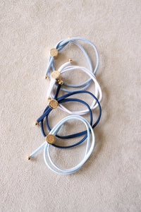 Smith & Co Skinny Hair Tie Set | Blue