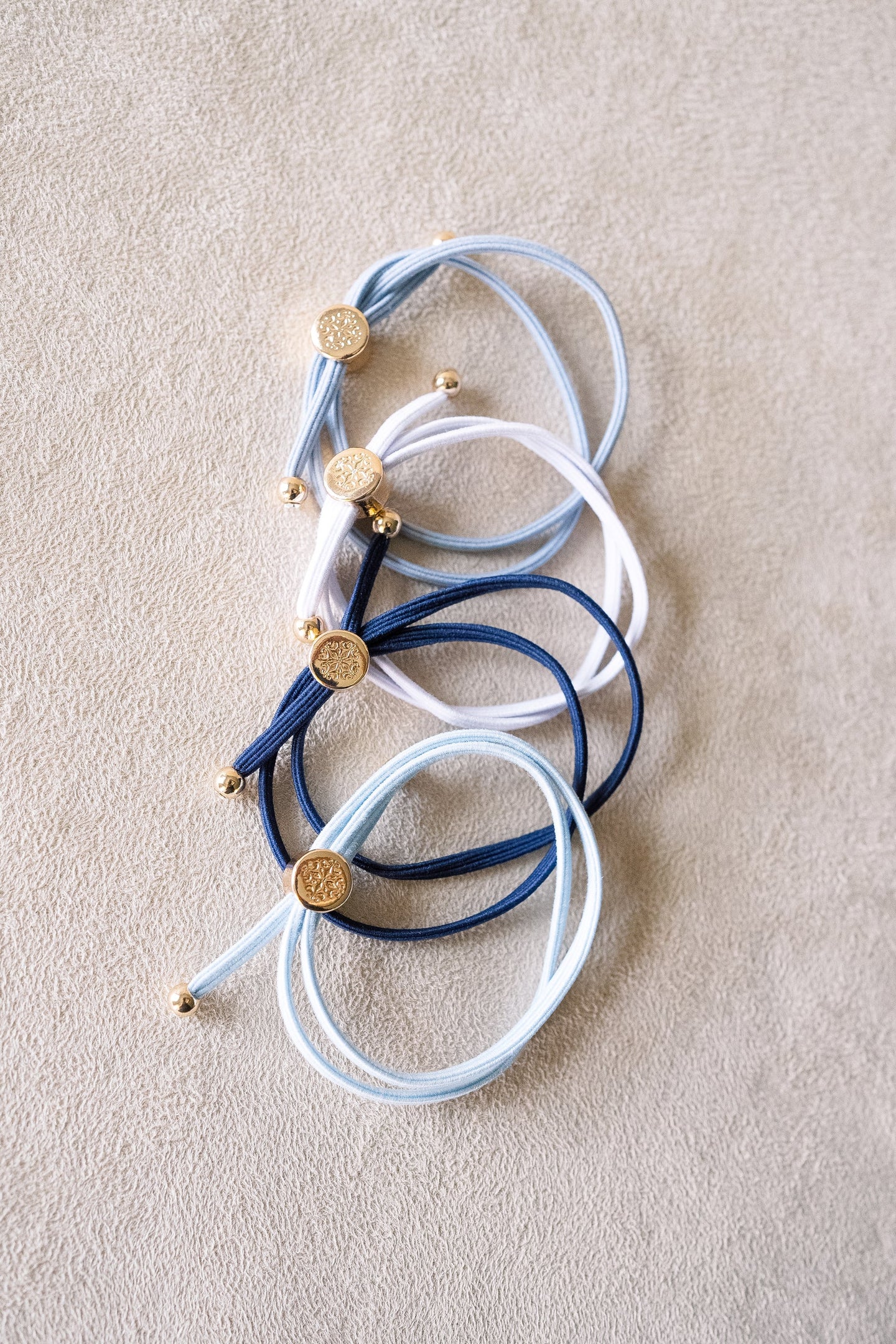 Smith & Co Skinny Hair Tie Set | Blue