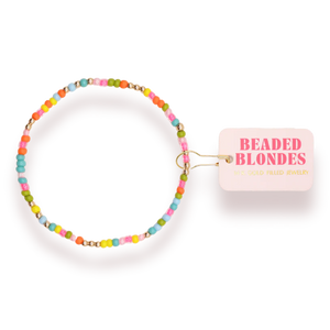 Beaded Blondes Rainbow Sprinkle Bracelet