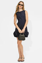 Load image into Gallery viewer, Adelyn Rae Renia 3D Floral Hem Mini Dress | Navy