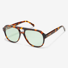 Load image into Gallery viewer, FREYRS Rio Sunglasses | Dark Tortoise/Green
