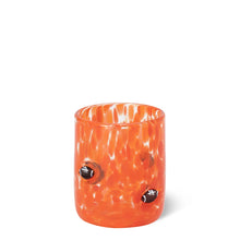 Load image into Gallery viewer, Orange Football Charm Glass 17oz