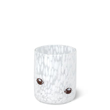 Load image into Gallery viewer, White Football Charm Glass 17oz
