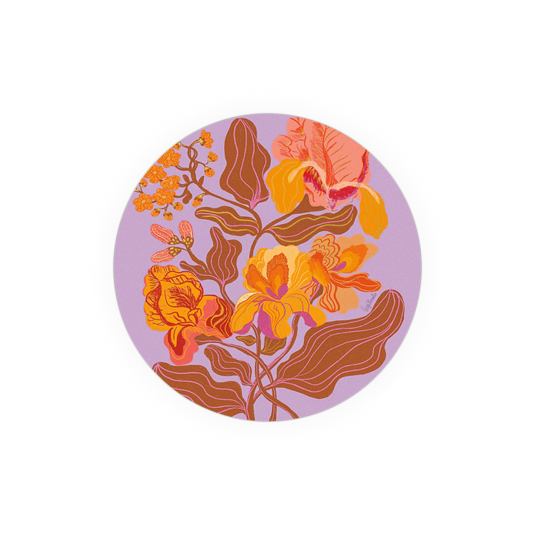 Groovy Floral Coaster