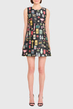 Load image into Gallery viewer, Amanda Uprichard Benedict Dress | Black Treasure Print