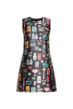 Load image into Gallery viewer, Amanda Uprichard Benedict Dress | Black Treasure Print