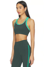 Load image into Gallery viewer, Splits59 Robbie Airweight Bra | Military/Spearmint