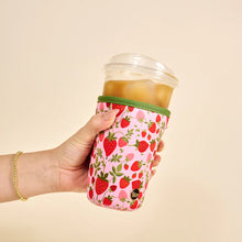 Load image into Gallery viewer, Sip Savvy Drink Sleeve Large - Strawberry Fields