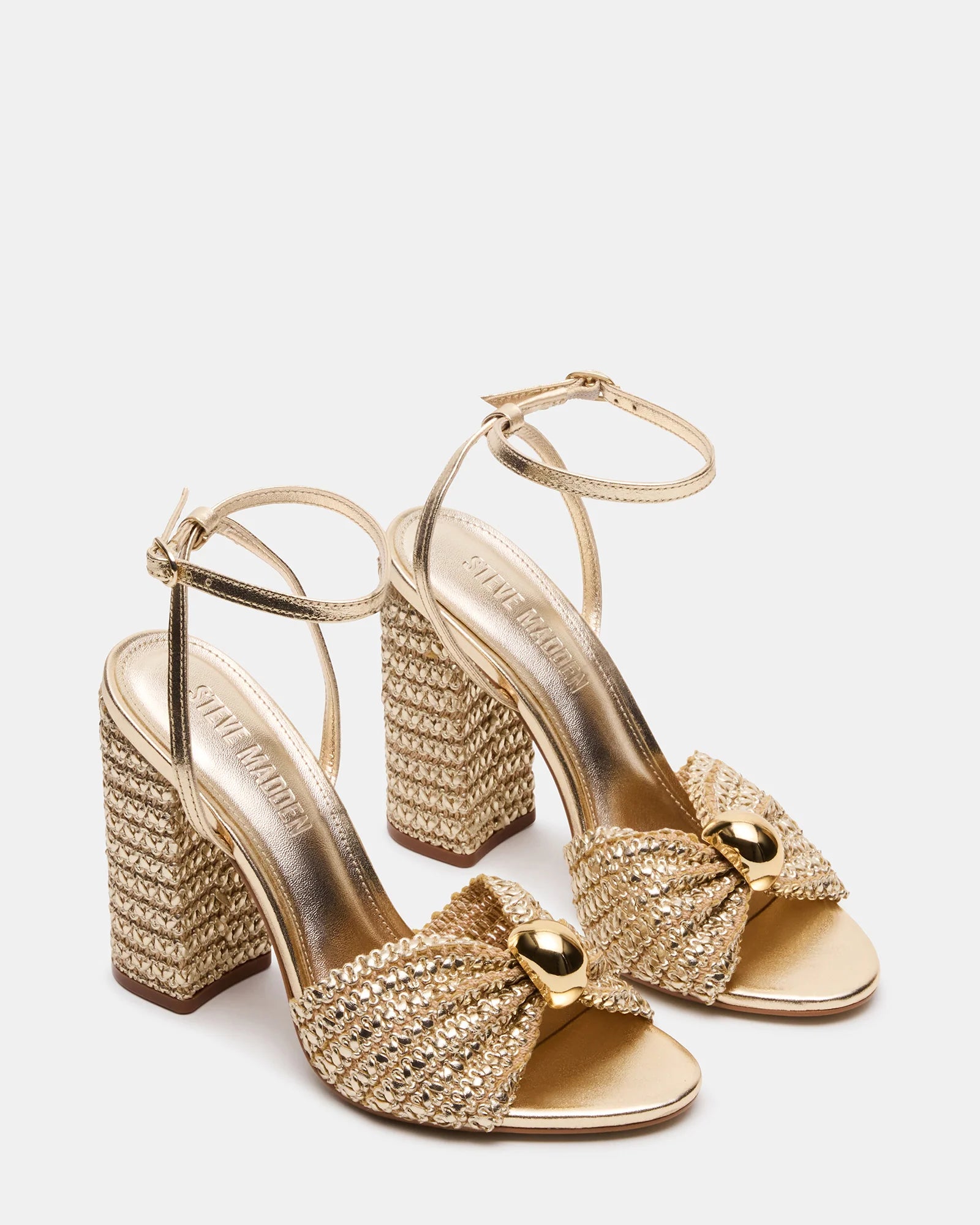 【Steve Madden】Sheila 海外限定 Steve Madden Sheila Floral Embellished Stiletto Sandals in