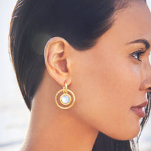 Load image into Gallery viewer, Julie Vos Gold Astor 6-in-1 Charm Earring | Iridescent Clear Crystal