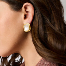 Load image into Gallery viewer, Julie Vos Sahara Stone Stud | Iridescent Clear Crystal