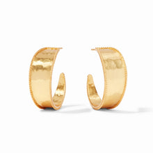 Load image into Gallery viewer, Julie Vos Gold Savoy Hoop | Medium