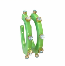 Load image into Gallery viewer, Smith &amp; Co City Girl Jewel Hoop | Small Seafoam