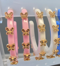 Load image into Gallery viewer, Smith &amp; Co Butterfly Jewel Hoops | Large White