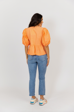 Load image into Gallery viewer, Karlie Orange Bow Top