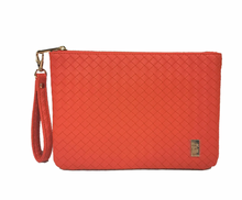 Load image into Gallery viewer, Luxe Wristlet | Woven Papaya
