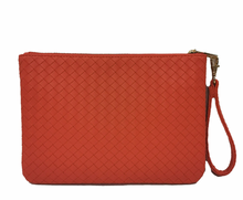 Load image into Gallery viewer, Luxe Wristlet | Woven Papaya