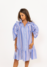 Load image into Gallery viewer, Karlie Fall Stripe Dress