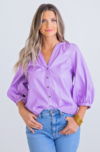 Load image into Gallery viewer, Karlie Purple Party Top