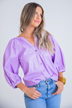 Load image into Gallery viewer, Karlie Purple Party Top