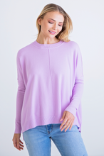Load image into Gallery viewer, Karlie Lavender Crew Sweater