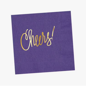 Cheers! Napkins | Purple