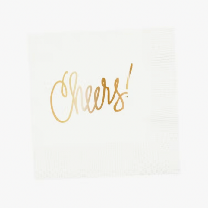 Cheers! Napkins | White