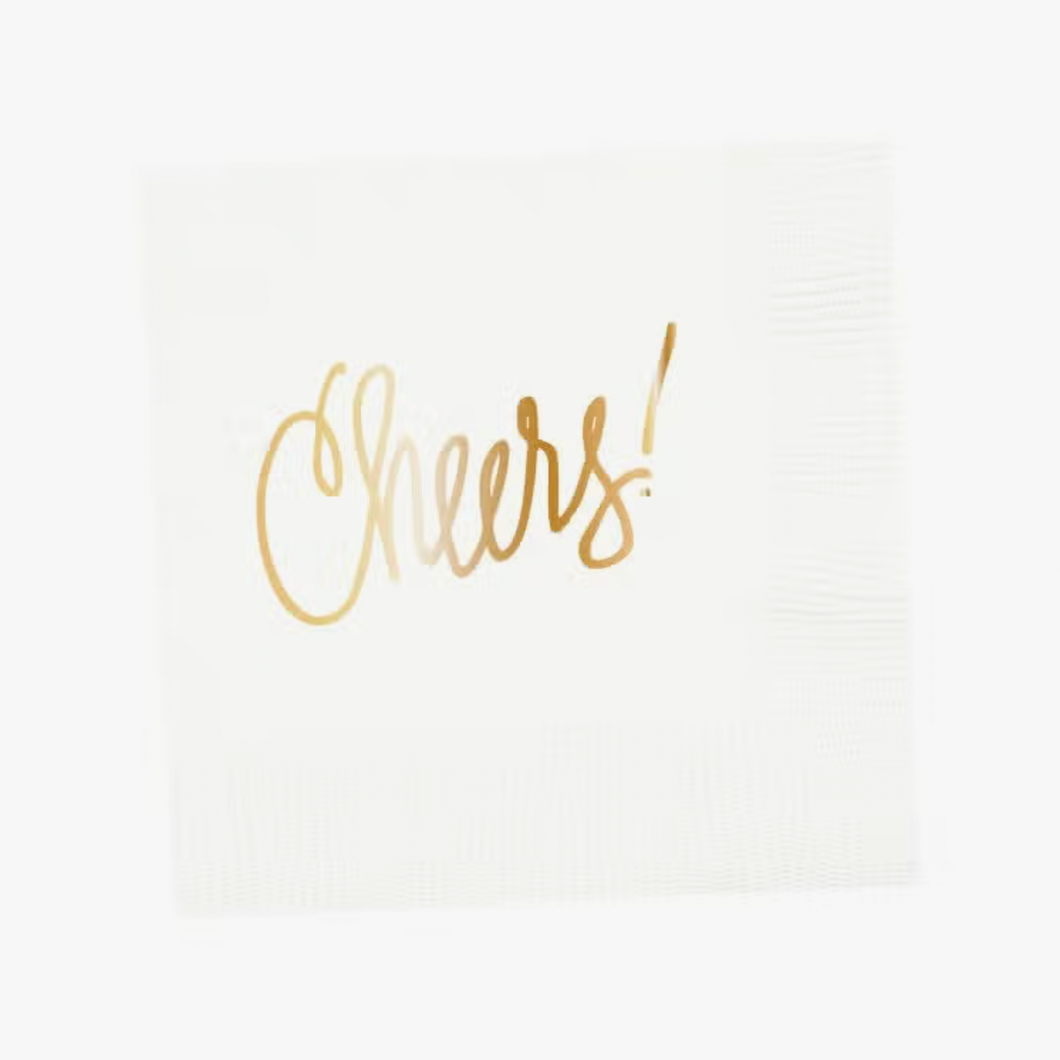 Cheers! Napkins | White