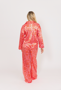 Karlie Pink & Orange Button Up