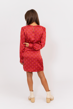 Load image into Gallery viewer, Karlie Fan Floral Wrap Dress