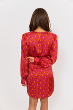 Load image into Gallery viewer, Karlie Fan Floral Wrap Dress
