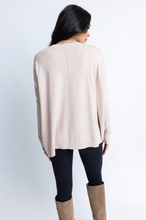 Load image into Gallery viewer, Karlie Solid Crew Oatmeal Sweater