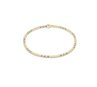 enewton Hope Joy Pattern 2mm Bead Bracelet - Taupe With A Twist