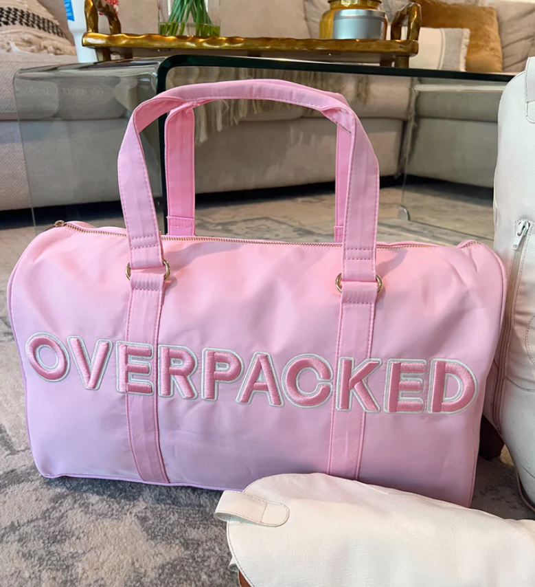Overpacked Nylon Duffel | Pink
