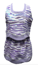 Load image into Gallery viewer, Queen of Sparkles Lavender Tiger Wavy Skort