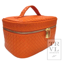 Load image into Gallery viewer, TRVL Train Case | Woven Papaya