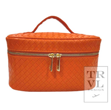 Load image into Gallery viewer, TRVL Train Case | Woven Papaya