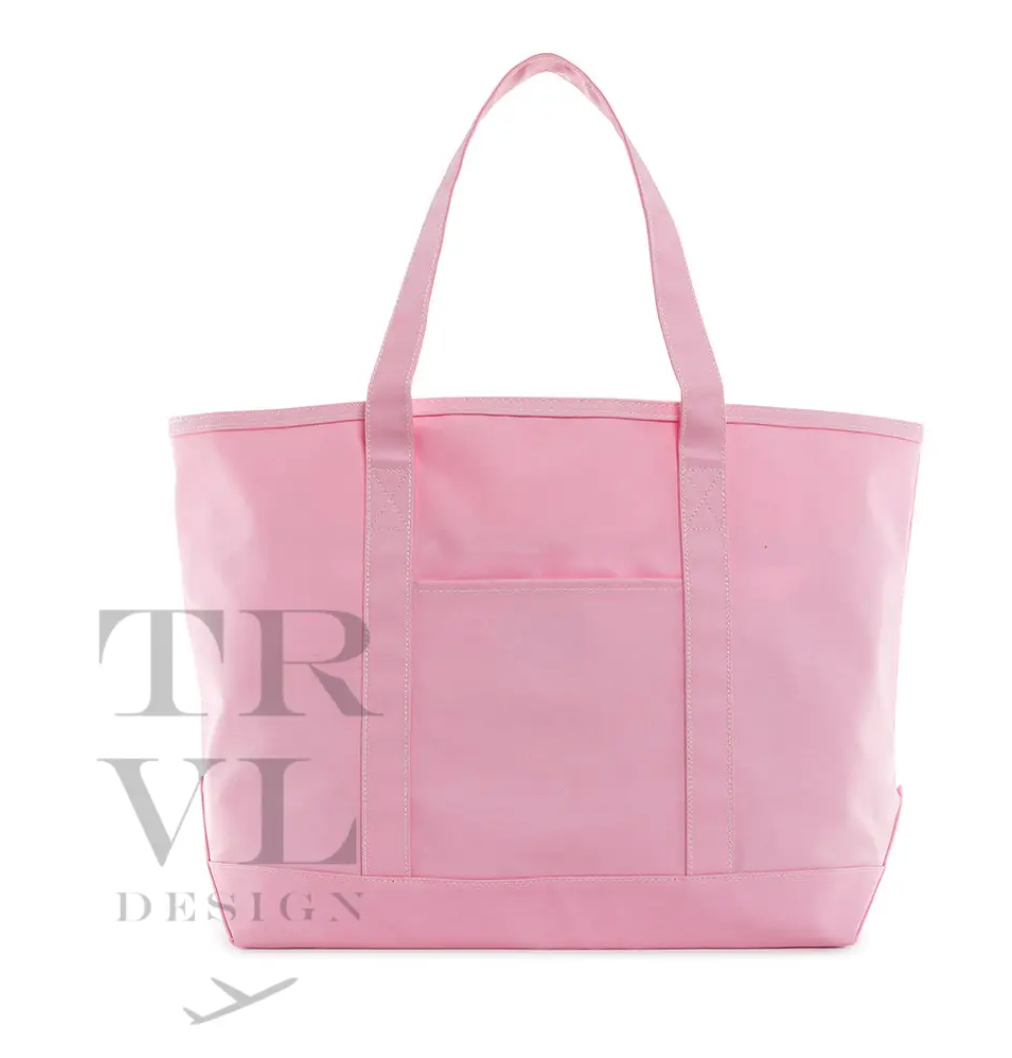 TRVL Coated Canvas Maxi Tote | Peony
