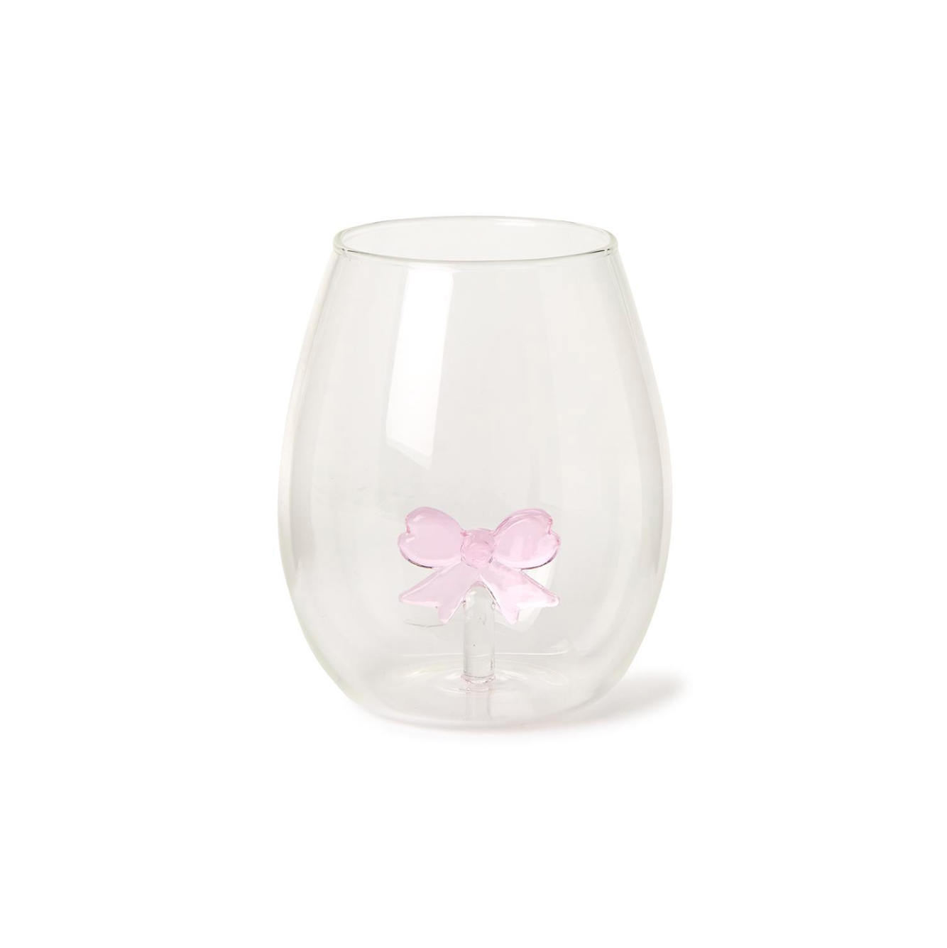 Bow Stemless Wine Glass