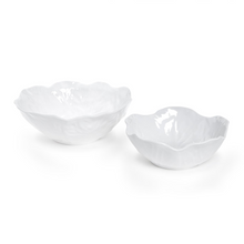 Load image into Gallery viewer, White Cabbage Pattern Melamine Serving Bowls