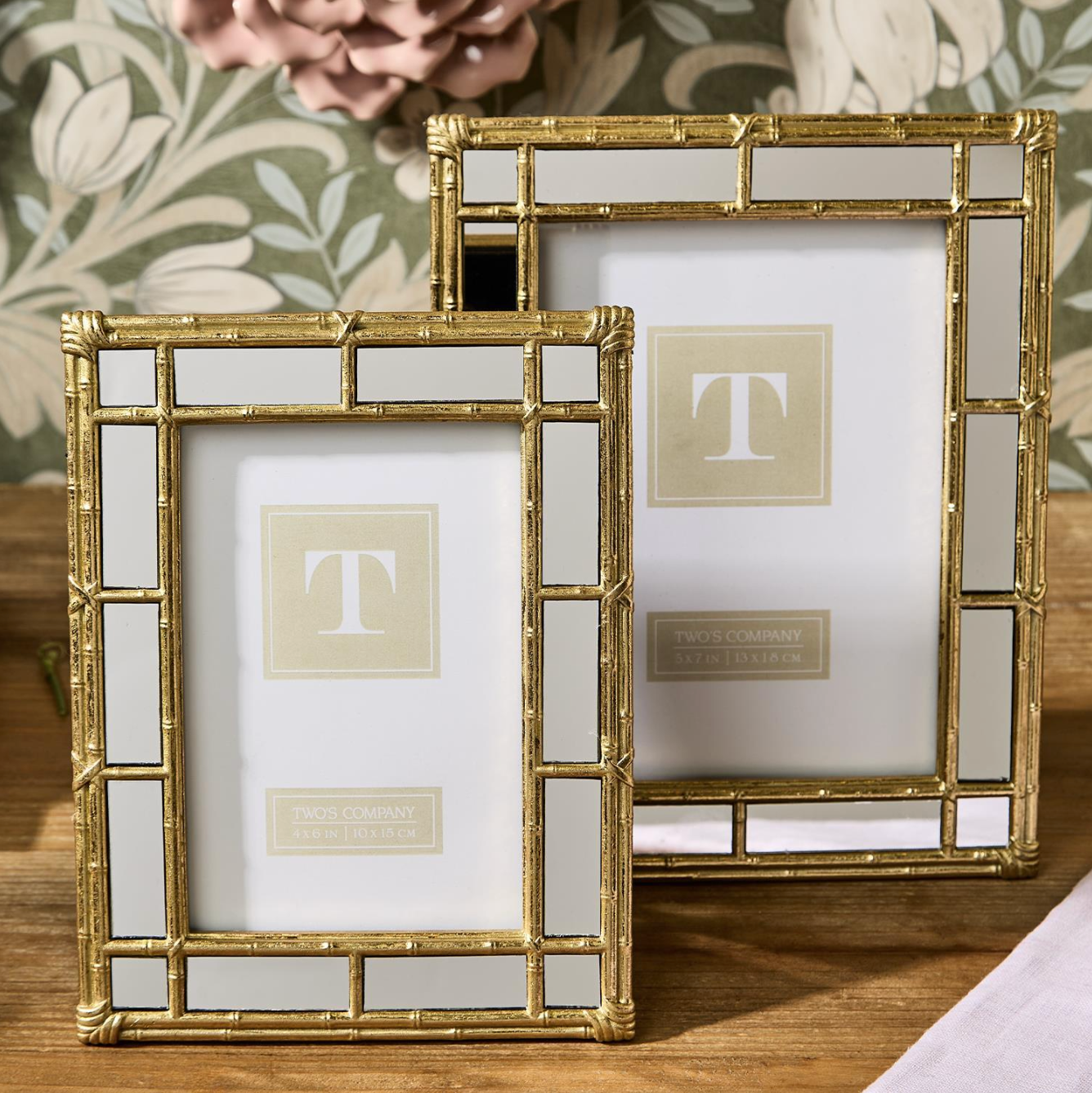 Bamboo Gold Photo Frames