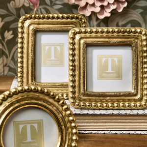 Beaded Texture Gold Photo Frames